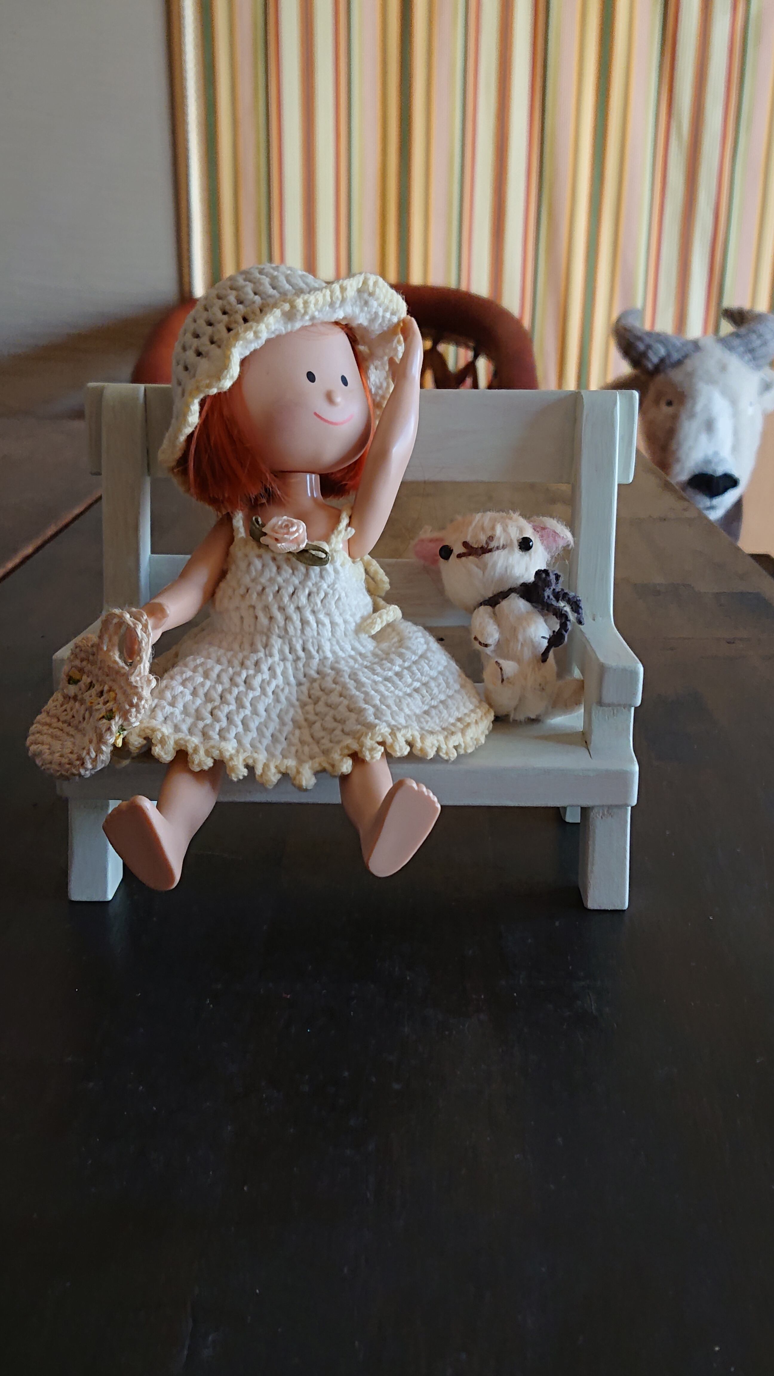 ドール用ベンチ | 手づくり工房 うらぼたん