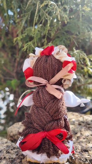 UA.Designer手作りモタンカ 14cm（ウクライナの御守り）スタンド付き