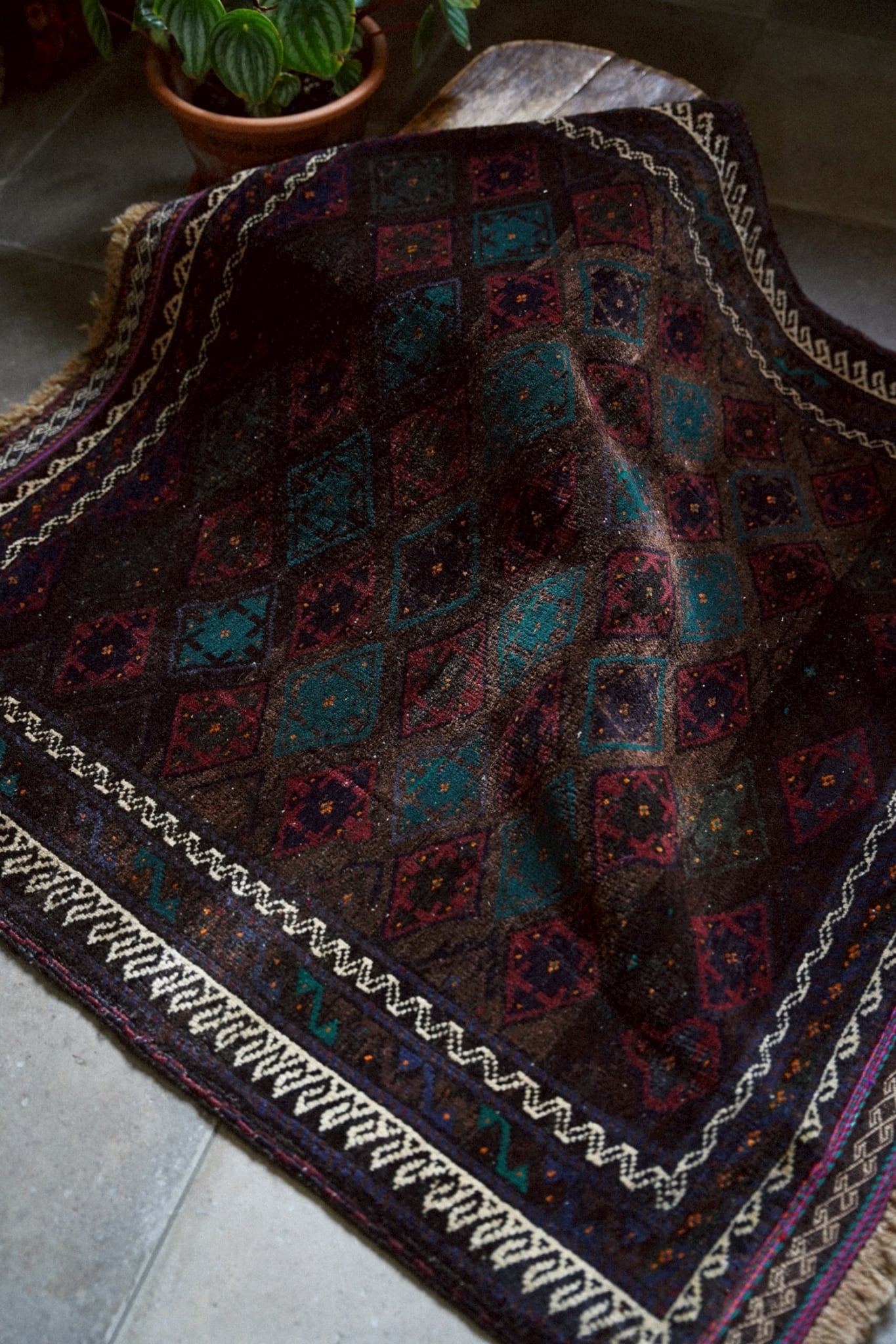 2315-Vintage Baluch rug