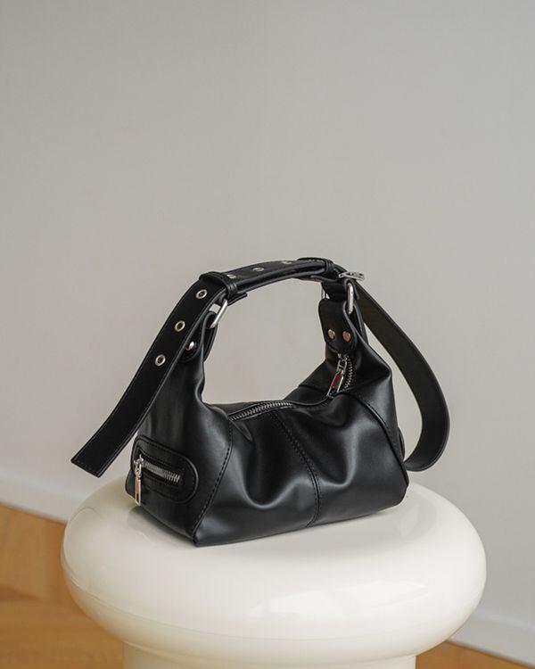 ドゥミル エナメル 2WAYバッグ □DEUX MILLE/ドゥミル：エナメル2wayショルダー【シルバー】