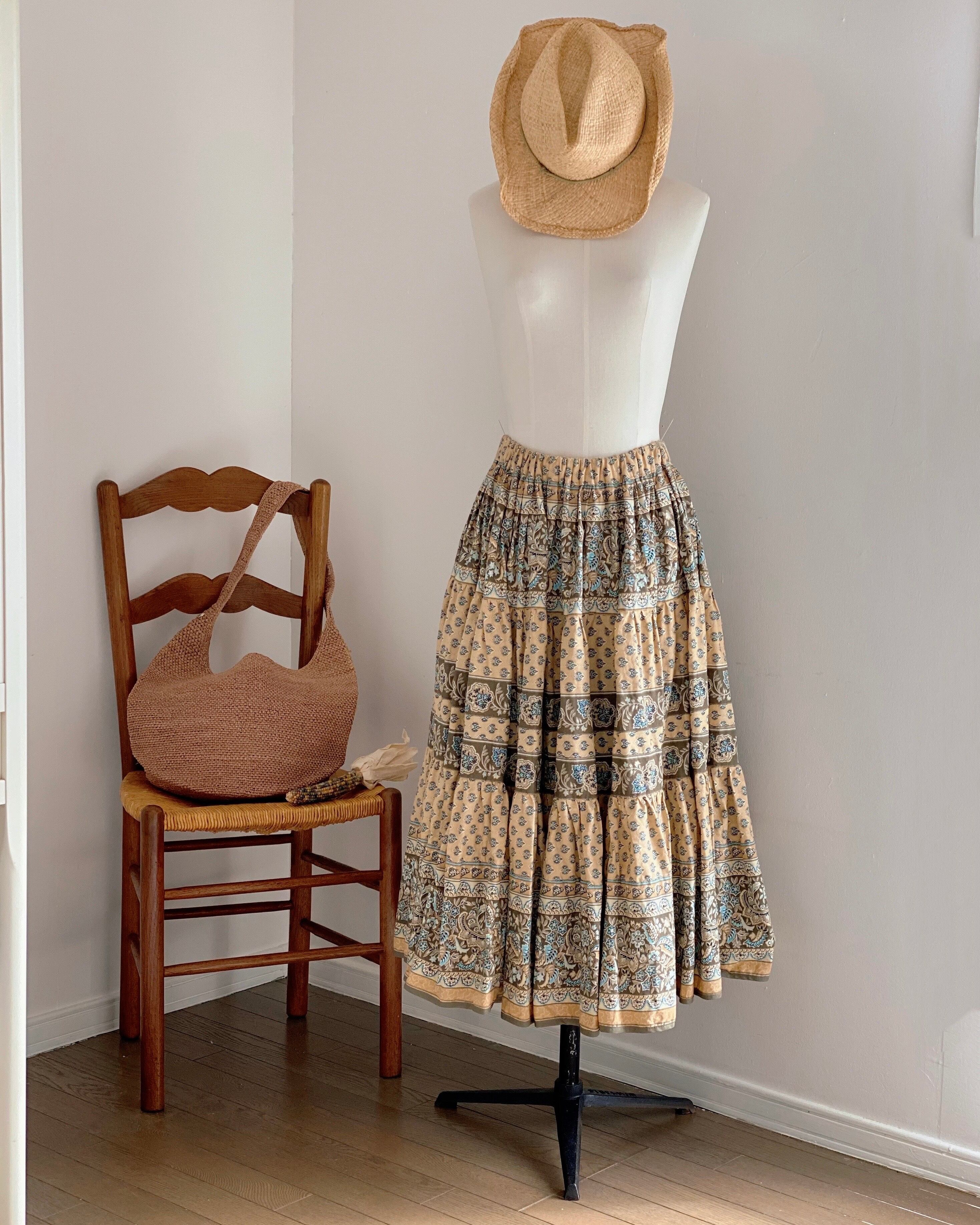 France Vintage Provence Skirt - Beige / ヴィンテージ プロヴァンス スカート - ベージュ | BOUDOIR  powered by BASE