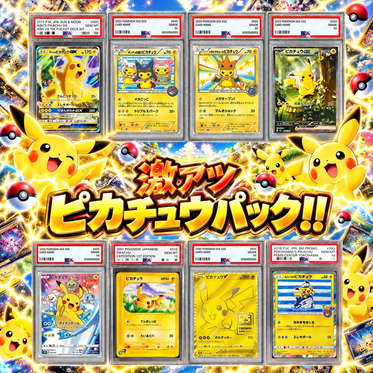 ポケカ】超激アツ!! エリカのピカチュウ8口 オリパ !10/08-7 | エリカ