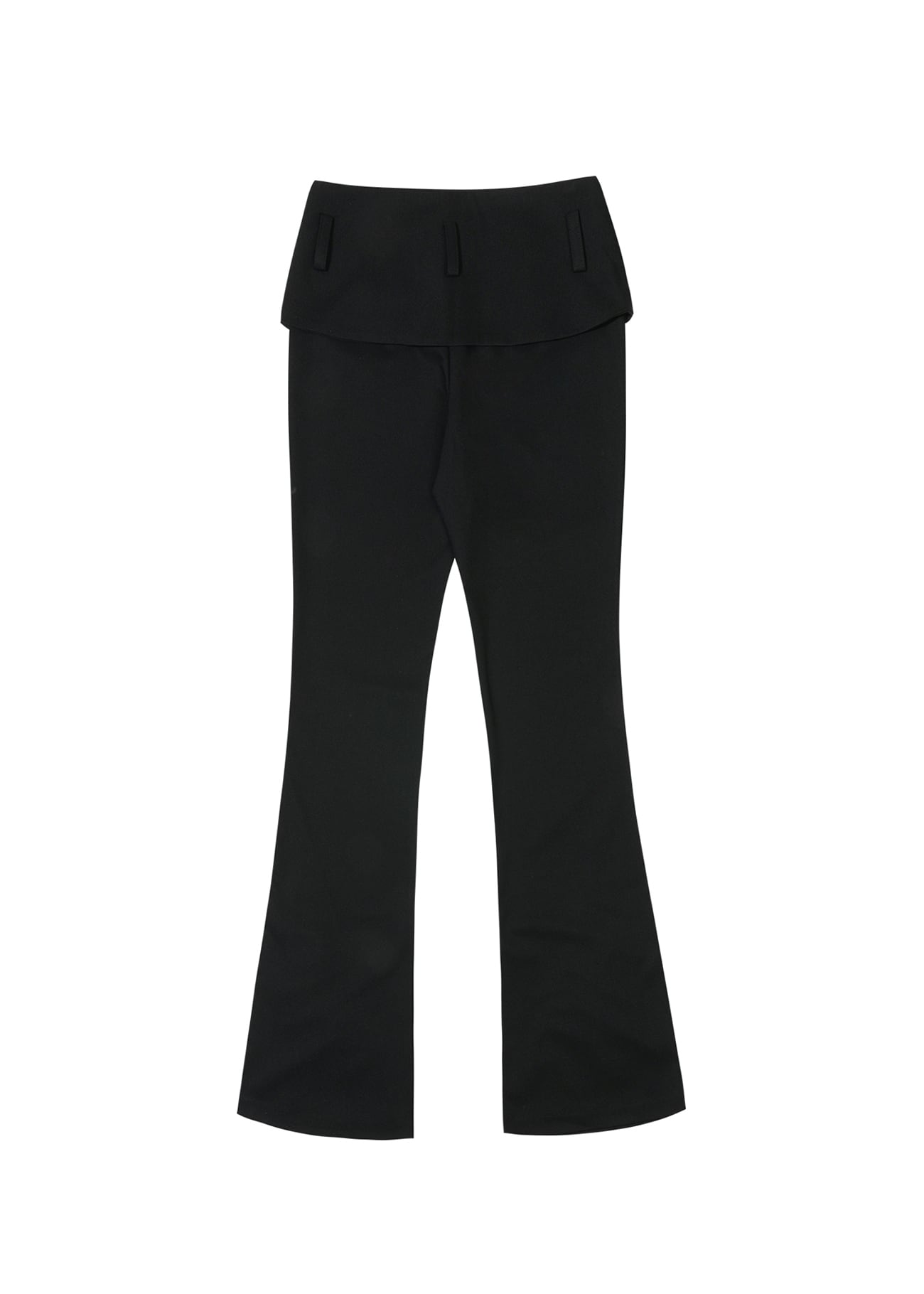 BOHEMIAN SEOUL] FOLDED WAIST SHIRRING PANTS, BLACK 正規品 韓国