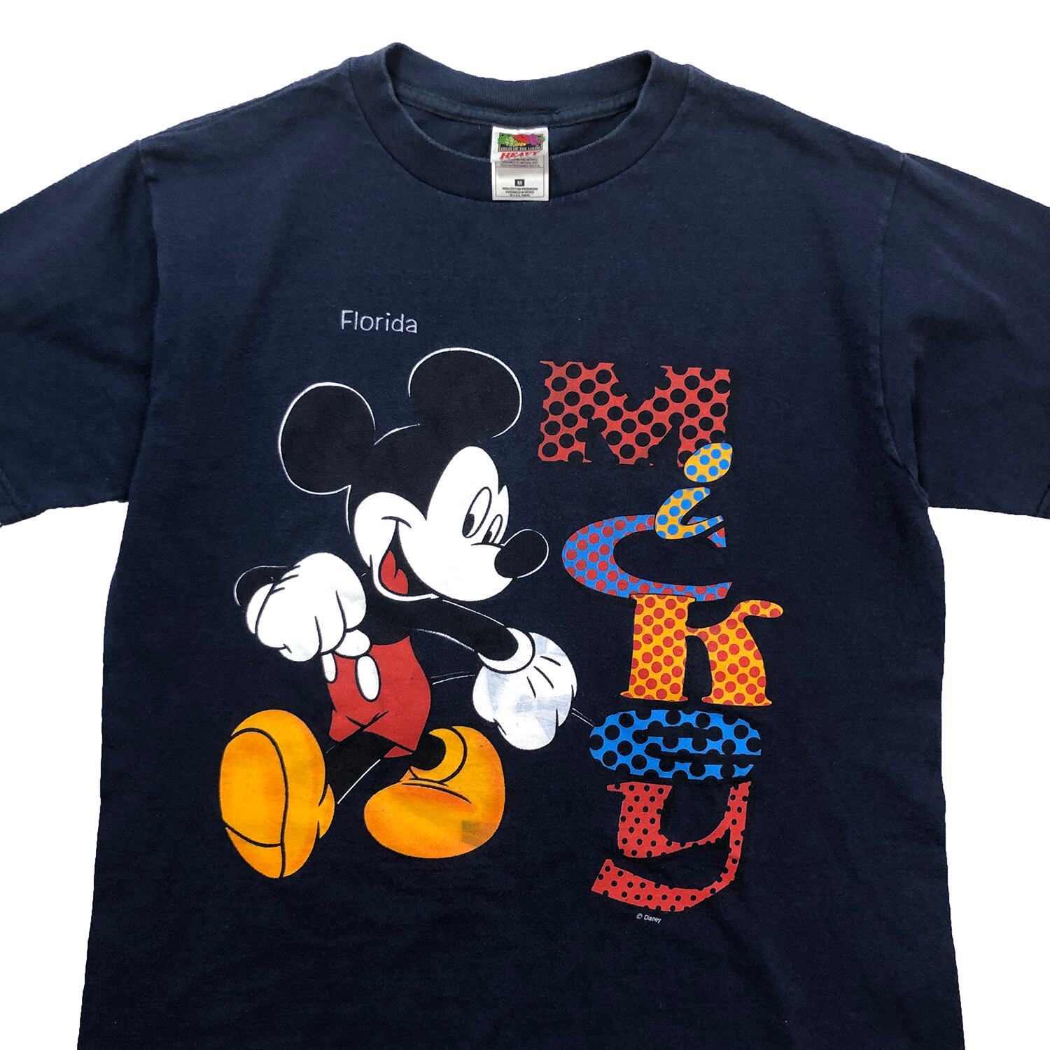USA古着 ミッキーマウス ドナルドダック 総柄Tシャツ ディズニー