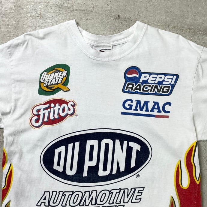 DUPONT デュポン NASCAR ナスカー 企業ロゴ レーシングプリントTシャツ