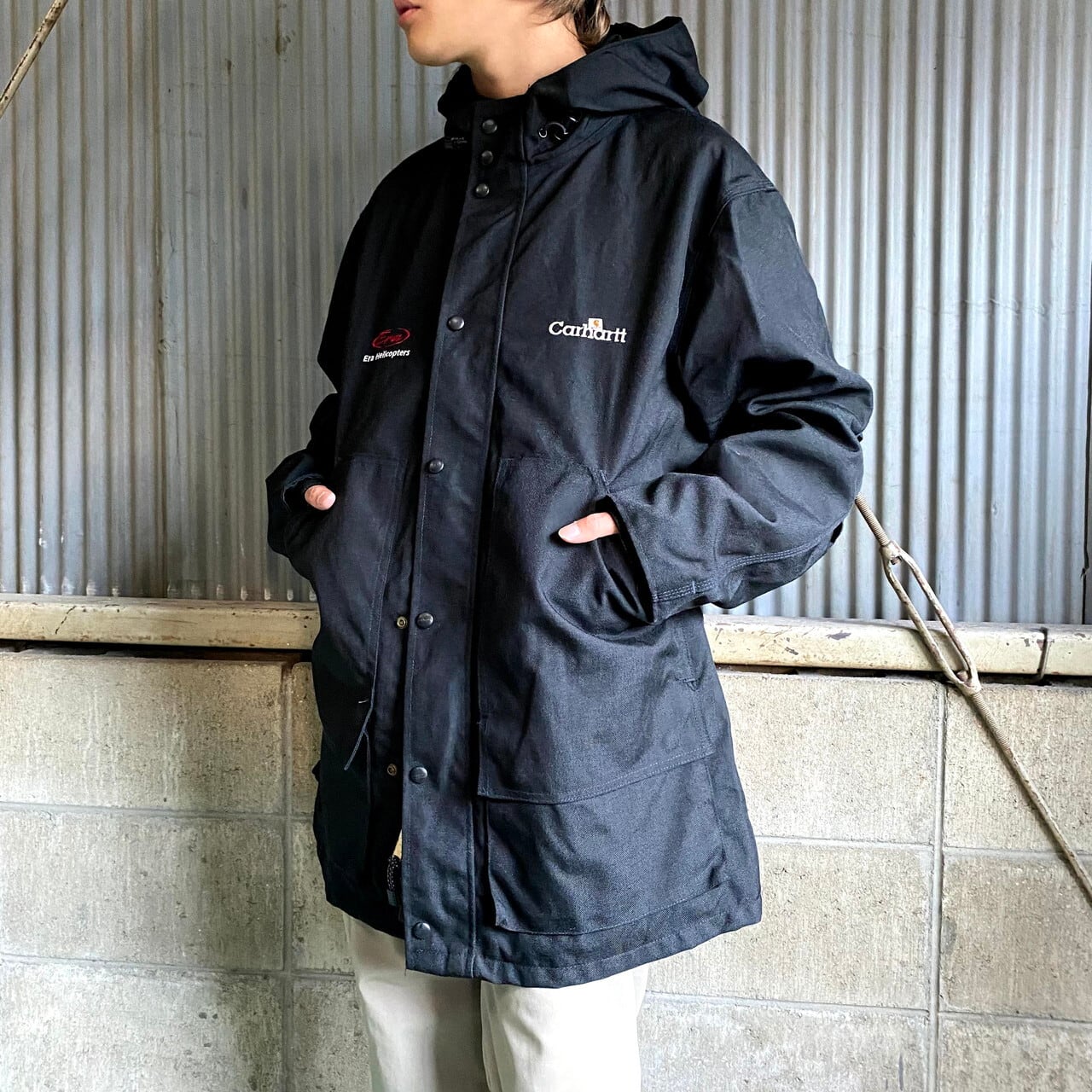 USA製 Carhartt カーハート ナイロンパーカー メンズXL相当 古着