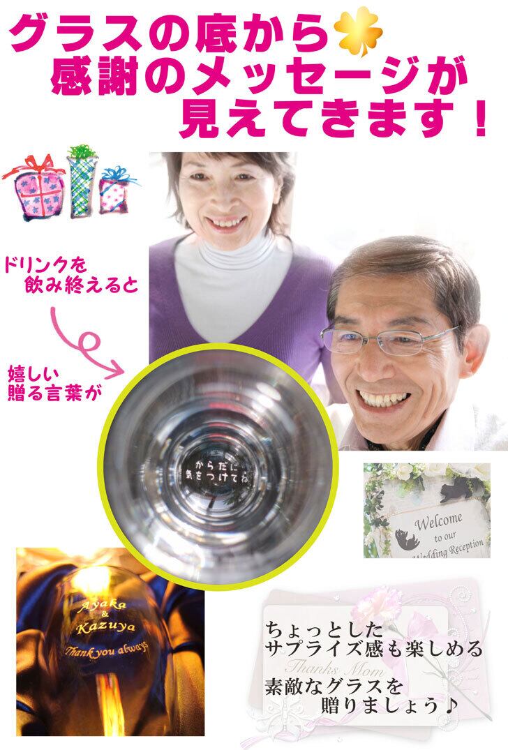 名入れ ビアグラス 420ml 毎日手紙になるグラス ホワイトボックス 感謝のメッセージ 名入れギフト 記念日 誕生日 名入れ プレゼント 贈り物 マイグラス 父の日 母の日