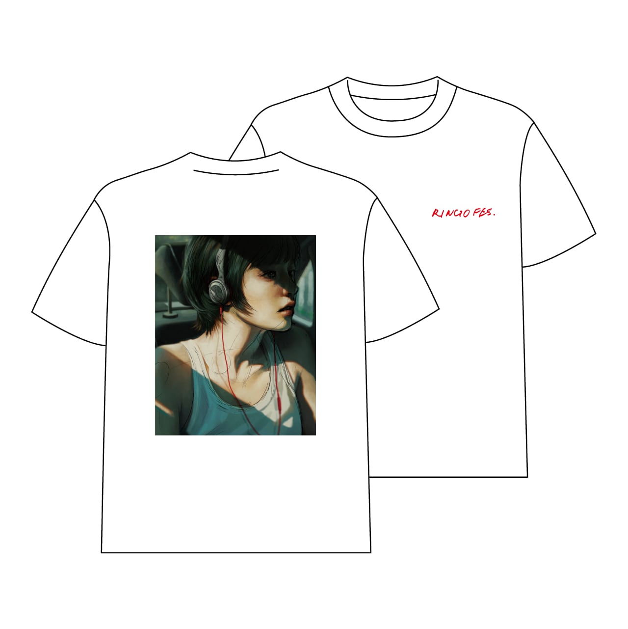 ミドリ×山本直樹　コラボ　バンドTシャツ　グレー　150サイズ　後藤まりこ