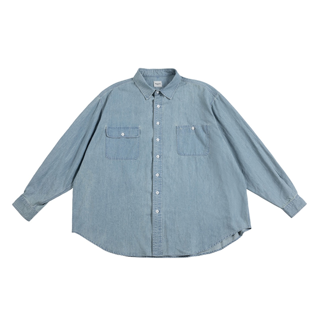 Oversized collar denim shirt 0194 - 14