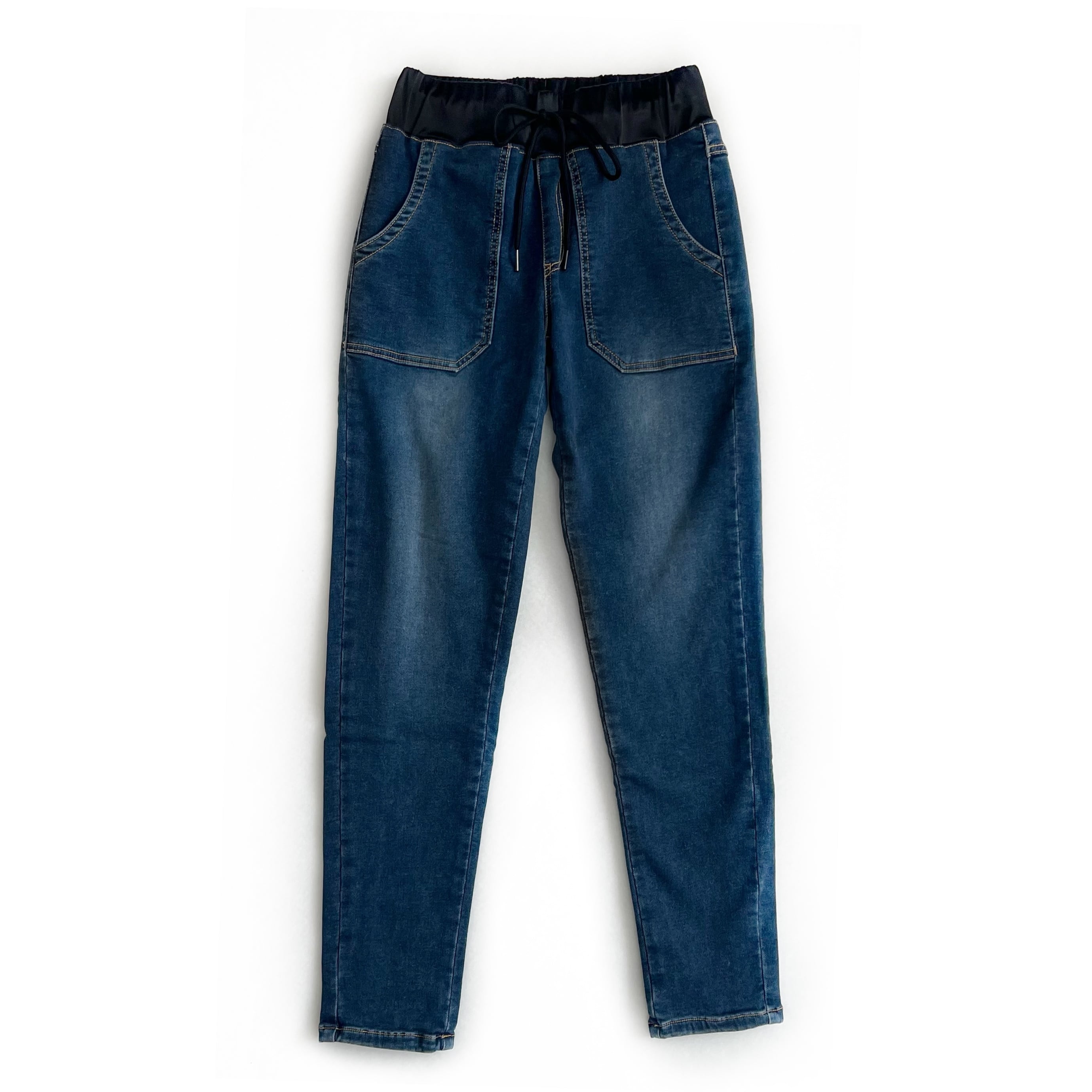 SYSORUS×akko3839 サテンウエストストレッチデニムパンツ W157 | SYSORUS