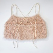 [Pattern] 綿麻ファーのふわふわビスチェ