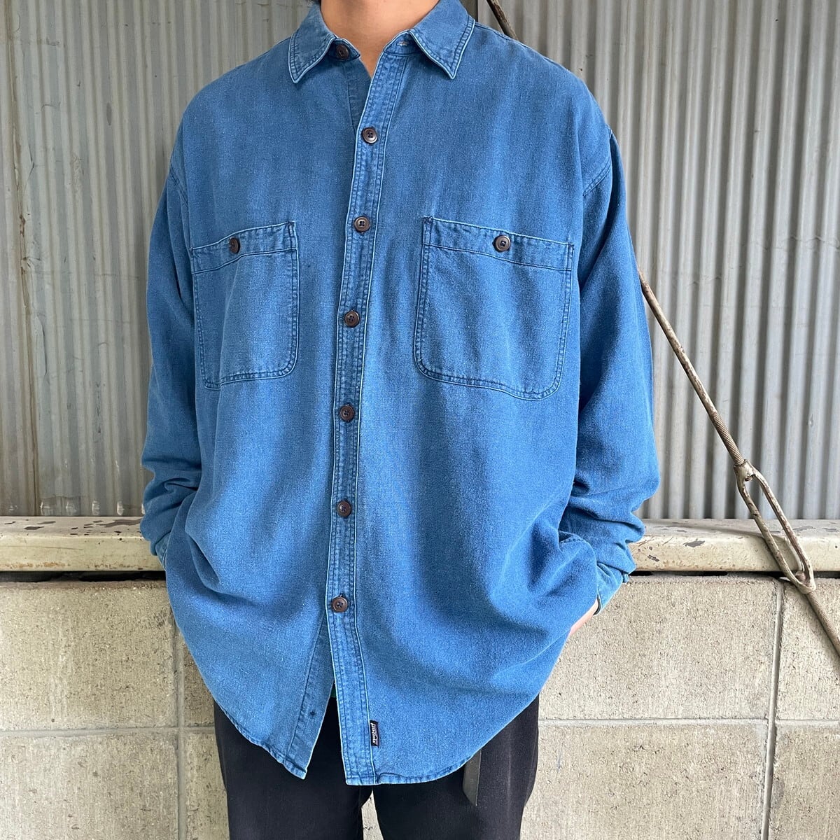 90年代 Patagonia パタゴニア コットン 長袖シャツ メンズL 古着 90s ヴィンテージ ビンテージ 【長袖シャツ】【3anniv】 |  cave 古着屋【公式】古着通販サイト