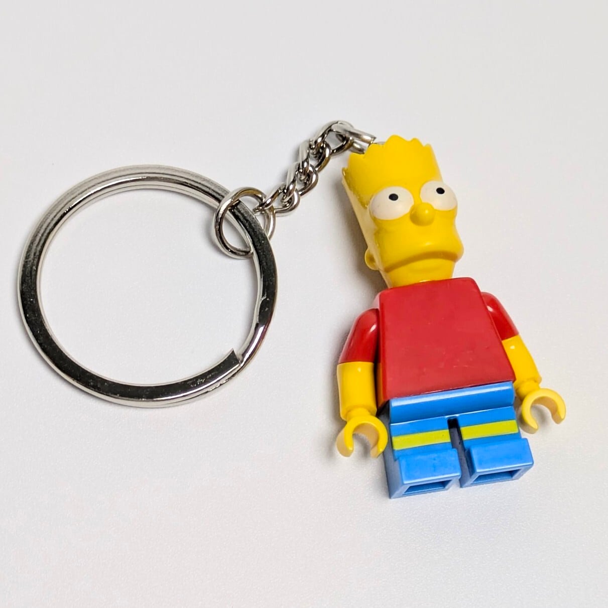 ♧ 再入荷!【ブロックフィギュアキーホルダー】 ★The Simpsons(ザ シンプソンズ)バート・シンプソン ★〚アメリカン雑貨 アメトイ〛