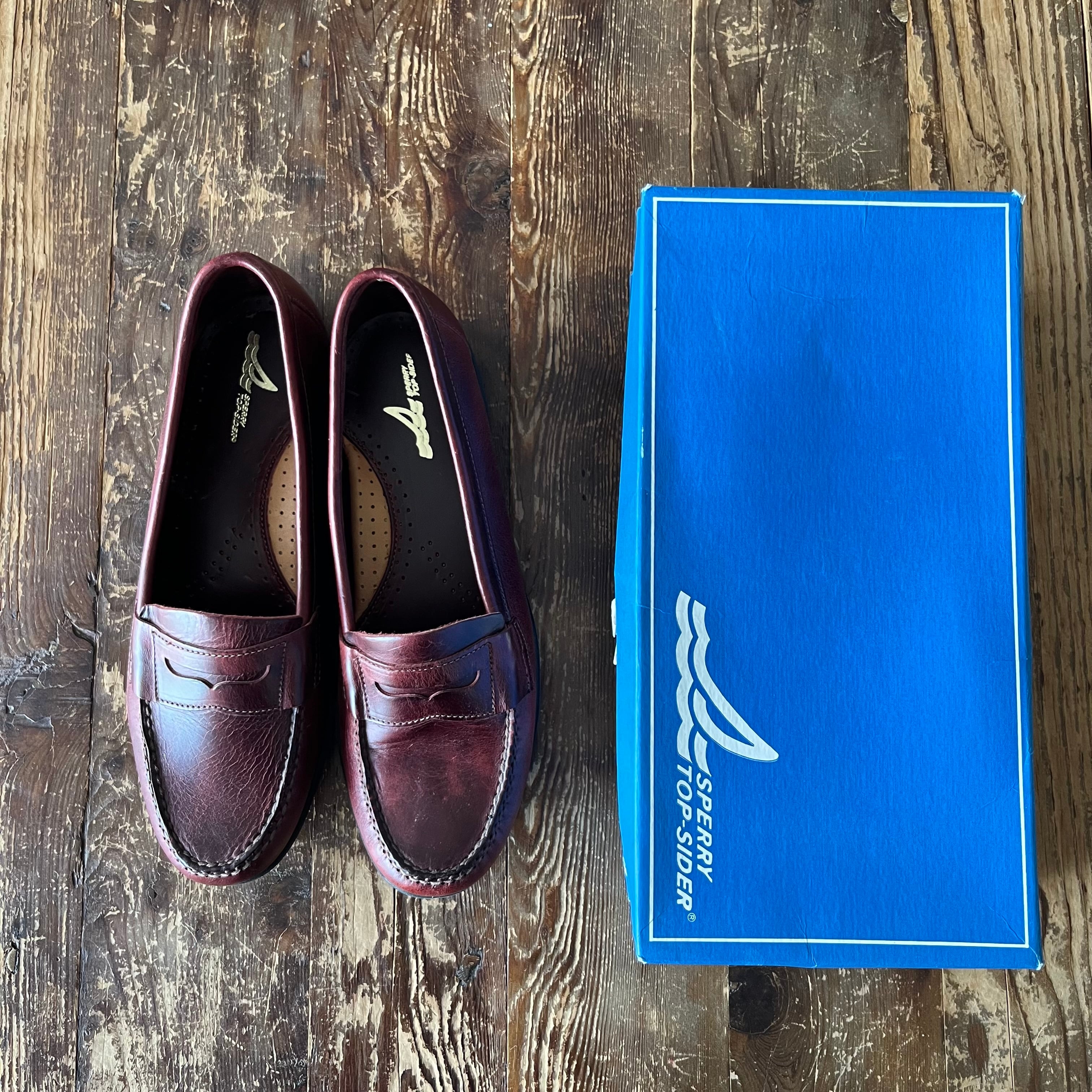 Circa 80s DEADSTOCK "Sperry Top-Sider"PORTLAND Penny Loafers Deck Shoe/10