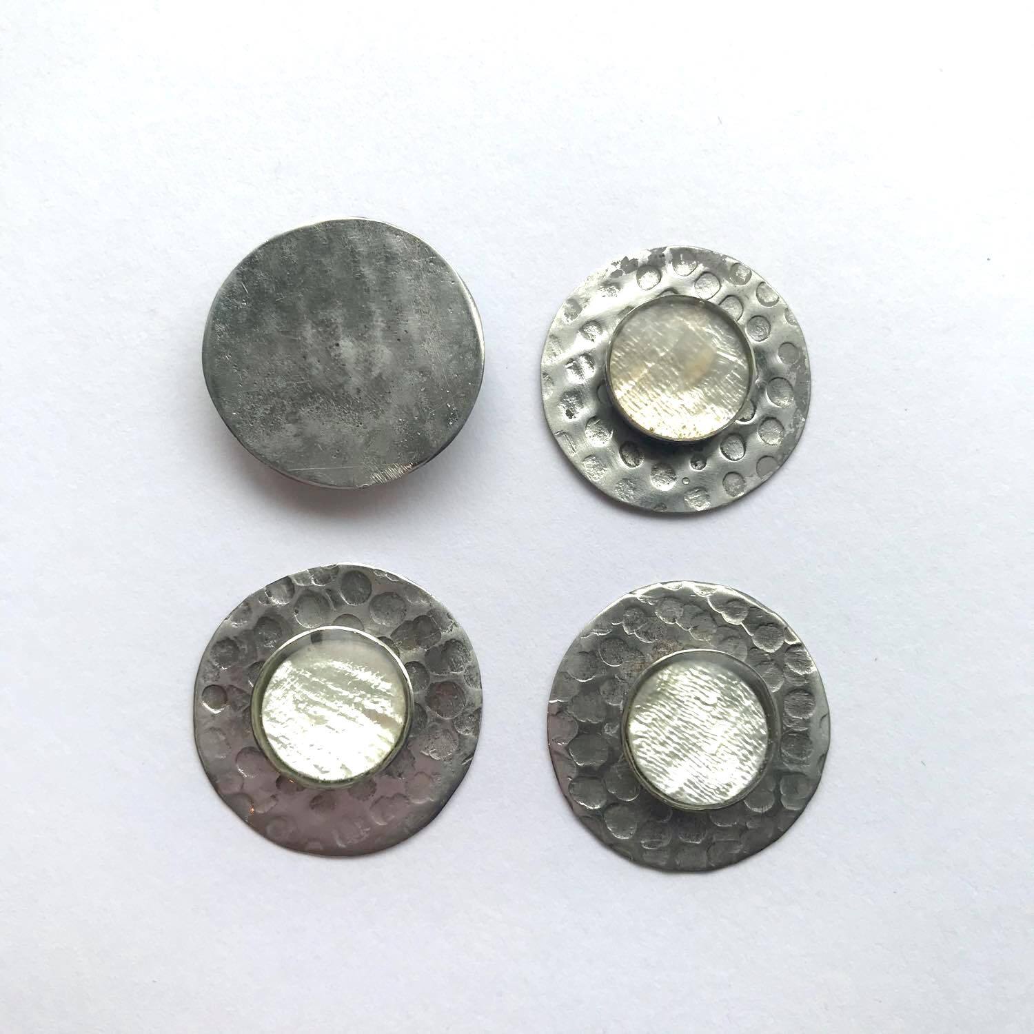 プレート付きシェル入りラウンドカボションS（25mm） | Dua