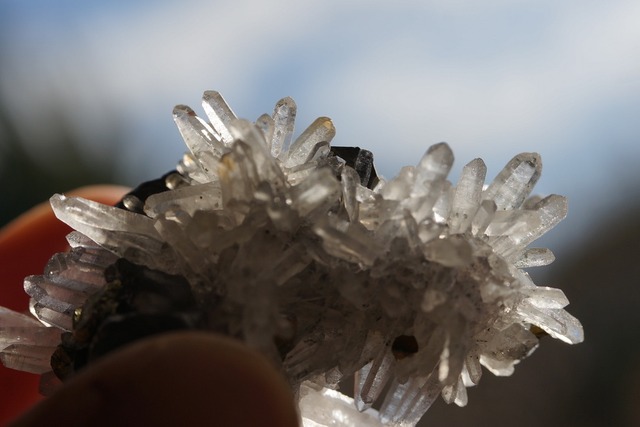 クォーツ/黄銅鉱/ガレナ Quartz/Chalcopyrite/Galena