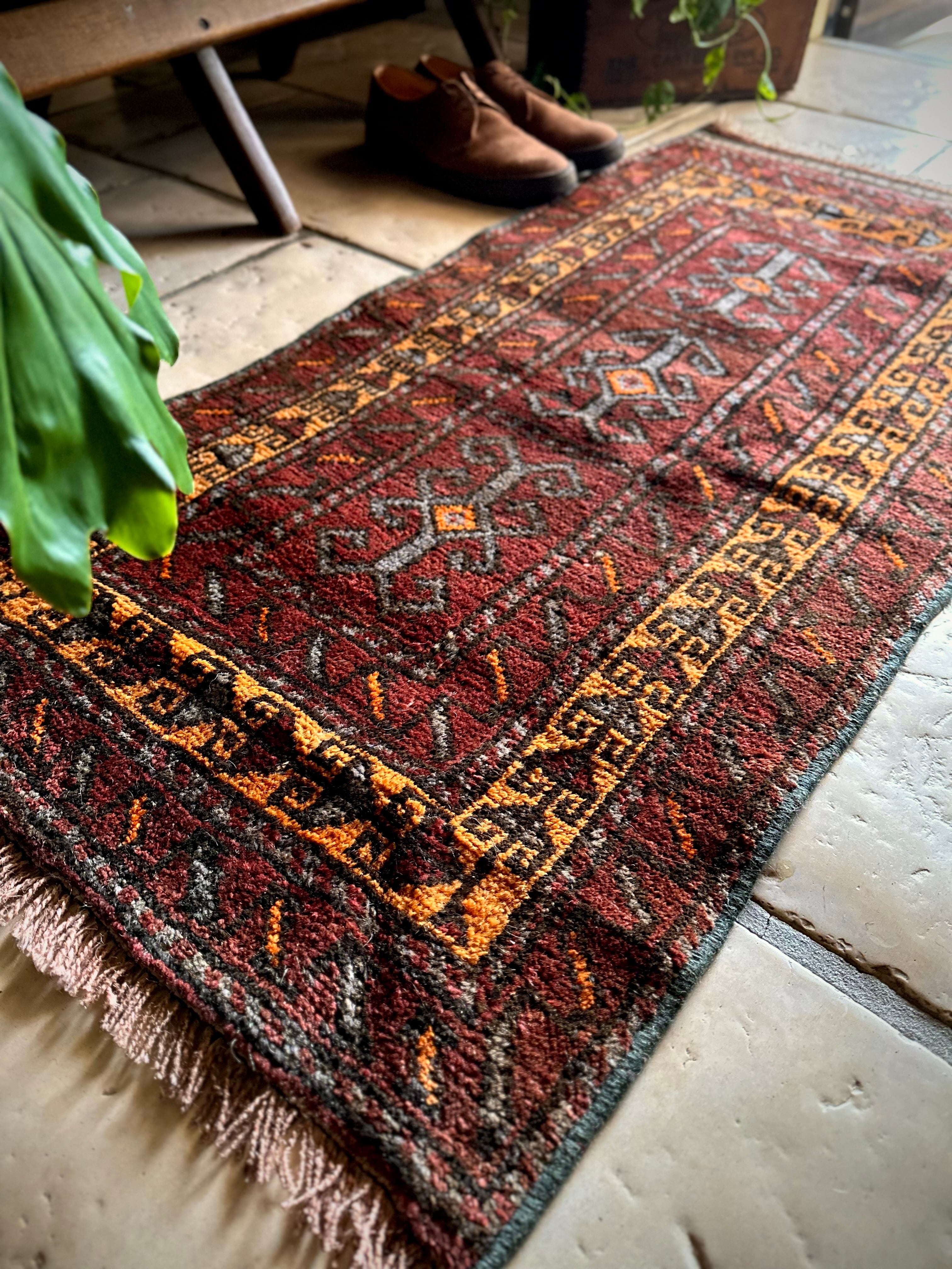 No.713-Vintage Taimani Tribal rug | Nomads Style Lab.