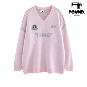 Vintage style unisex V-neck pullover(FD160)