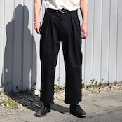SAYATOMO / 2-Tack Cutoff Wide Denim Pants
