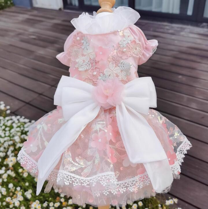 《予約》№3102196 刺繍xレースのフラワードレス