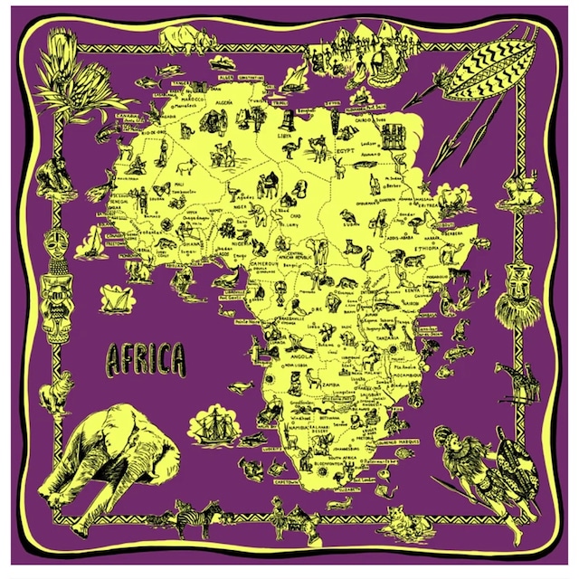 Bindu【ビンドゥ】アフリカ・バンダナ・パープル ( BBB1312 )