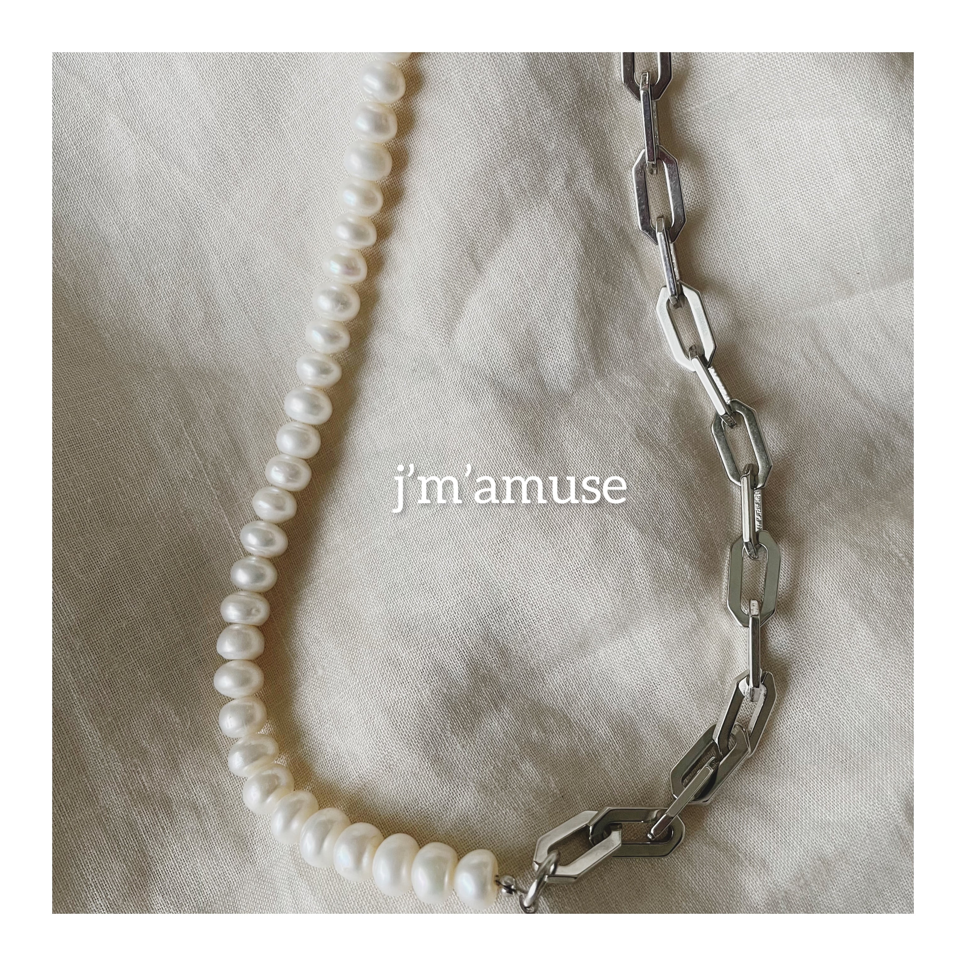 Necklace (淡水パール)ボタン型 | j'm'amuse Necklace (淡水パール)ボタン型 | j'm'amuse