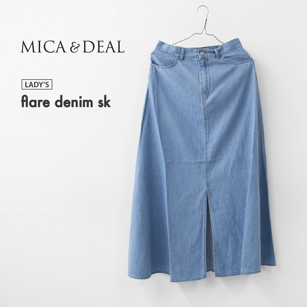 MICA&DEAL [マイカアンドディール] flare denim sk [0126202118