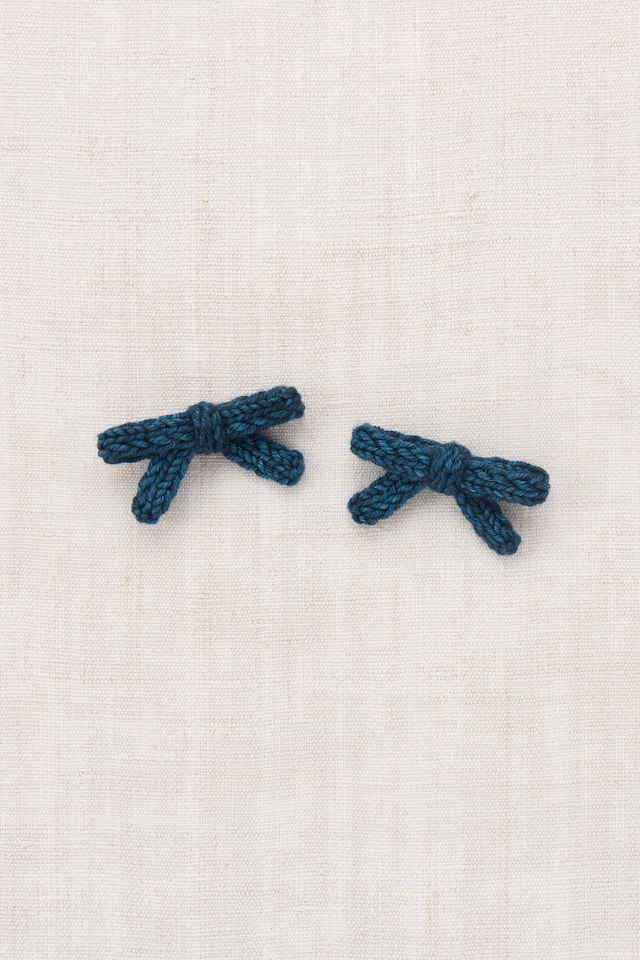 〈 Misha&Puff 26AW 〉 GOLDIE BOW SET / MARINE BLUE