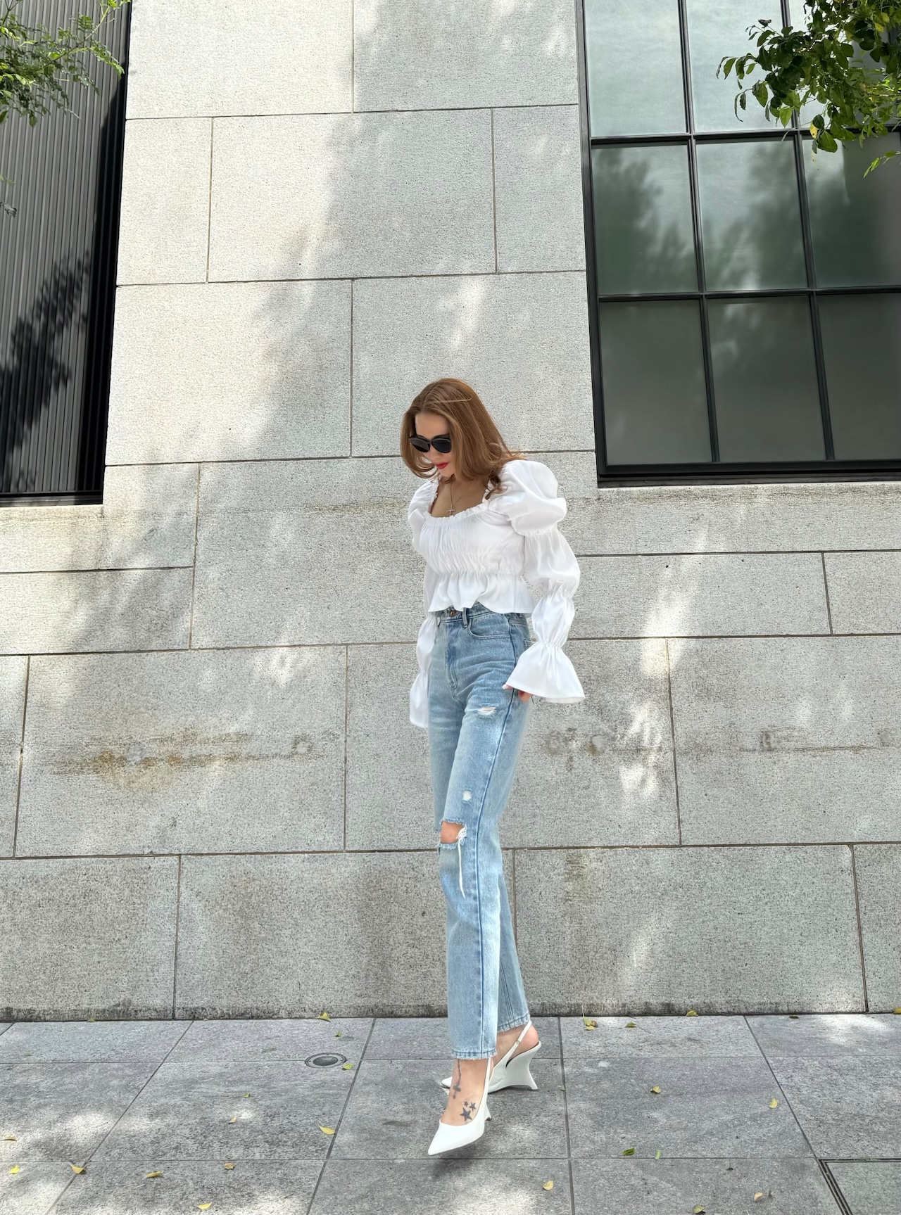 damage denim