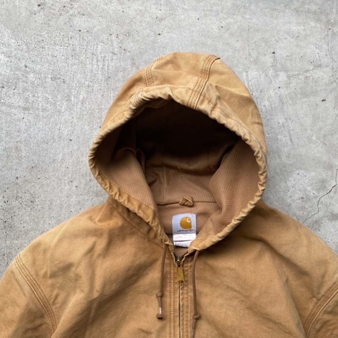 USA製 Carhartt カーハート アクティブジャケット ダック地 フルジップ 