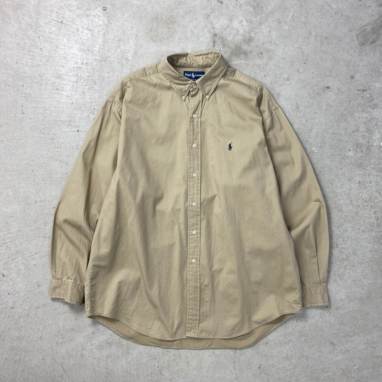 90年代 Ralph Lauren ラルフローレン BLAKE ボタンダウン 長袖シャツ