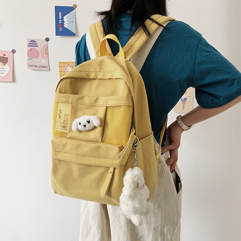 ≡新品 ぬいぐるみマルチポケットバックパック リュック ポケット多め
