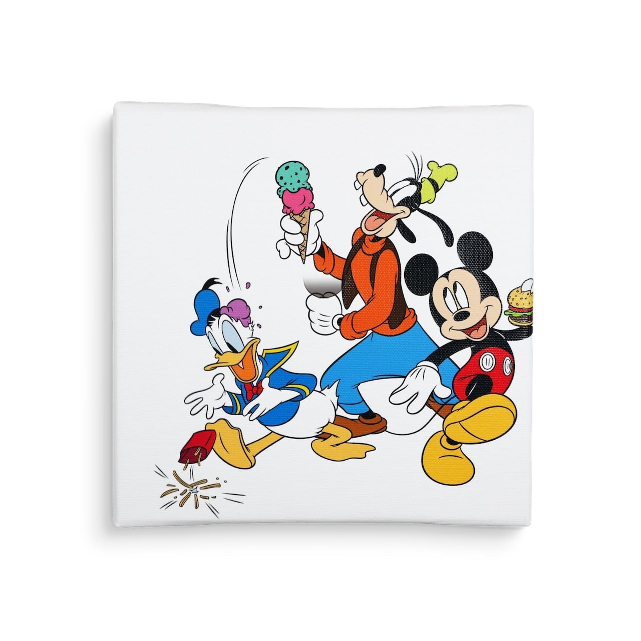 ディズニー アートパネル ミッキー ドナルド グーフィー 一輪挿し IKE