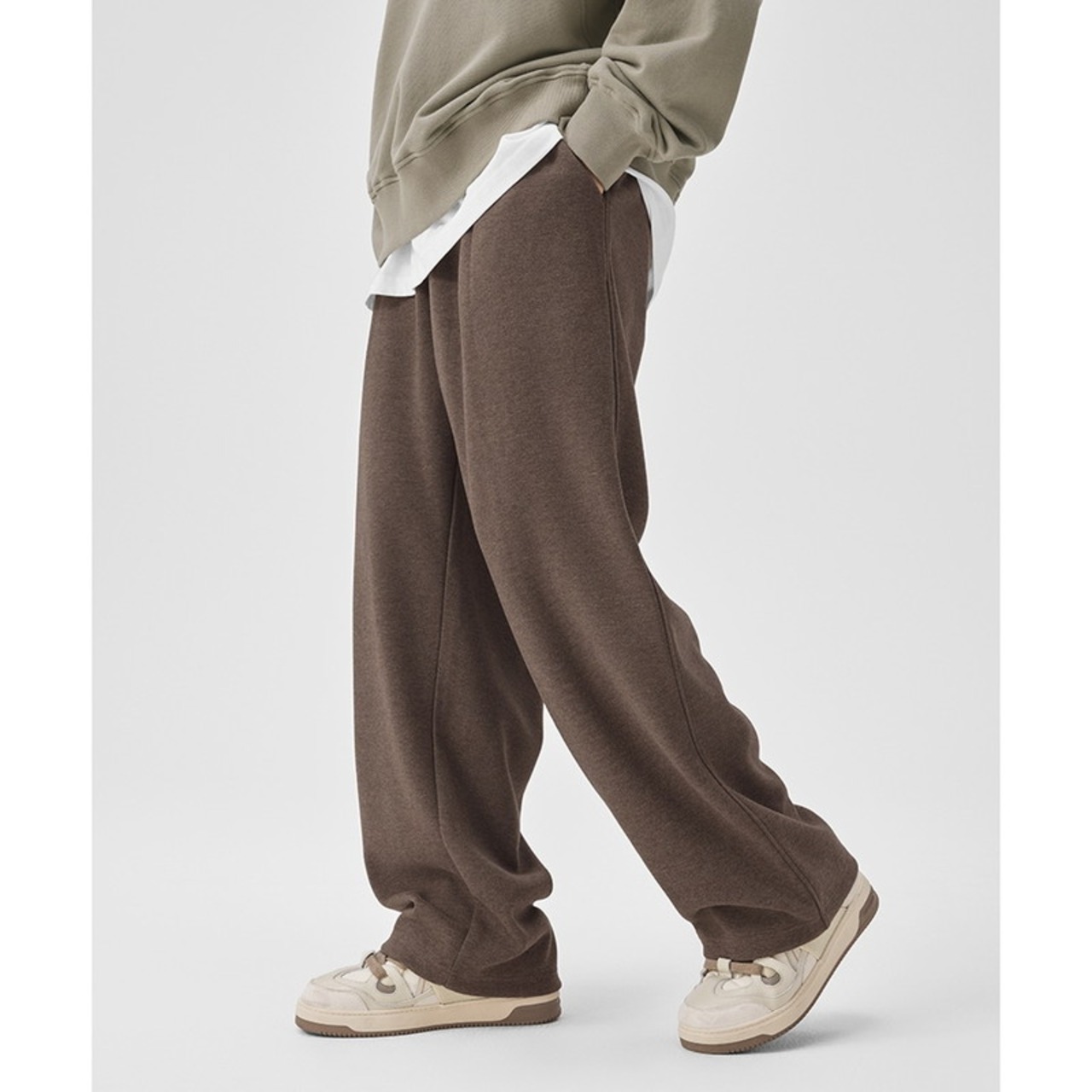 ウォーミングブラウンルーズパンツ　950