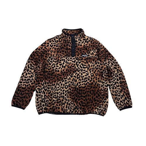 LANDS'END Leopard Fleece Pullover