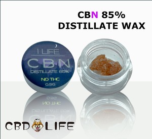 CBNディスティレートワックス　カンナビノイド85%　【1g】
