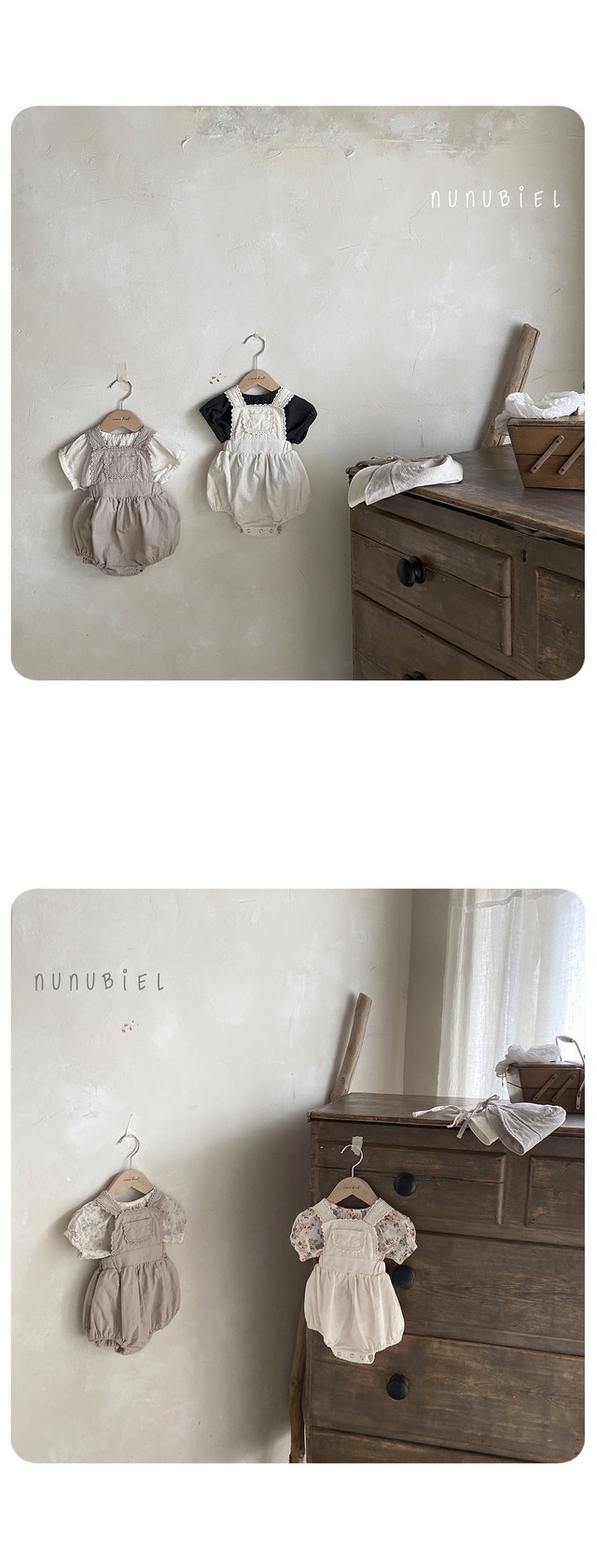 〘予約〙nunubiel / milga romper & bonnet