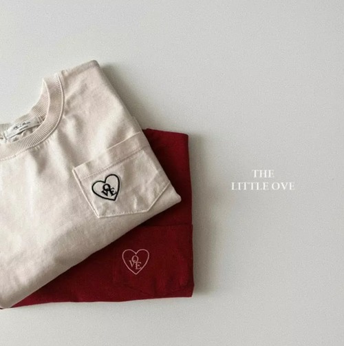 the little love  /  pocket heart t 【for kids , jr】