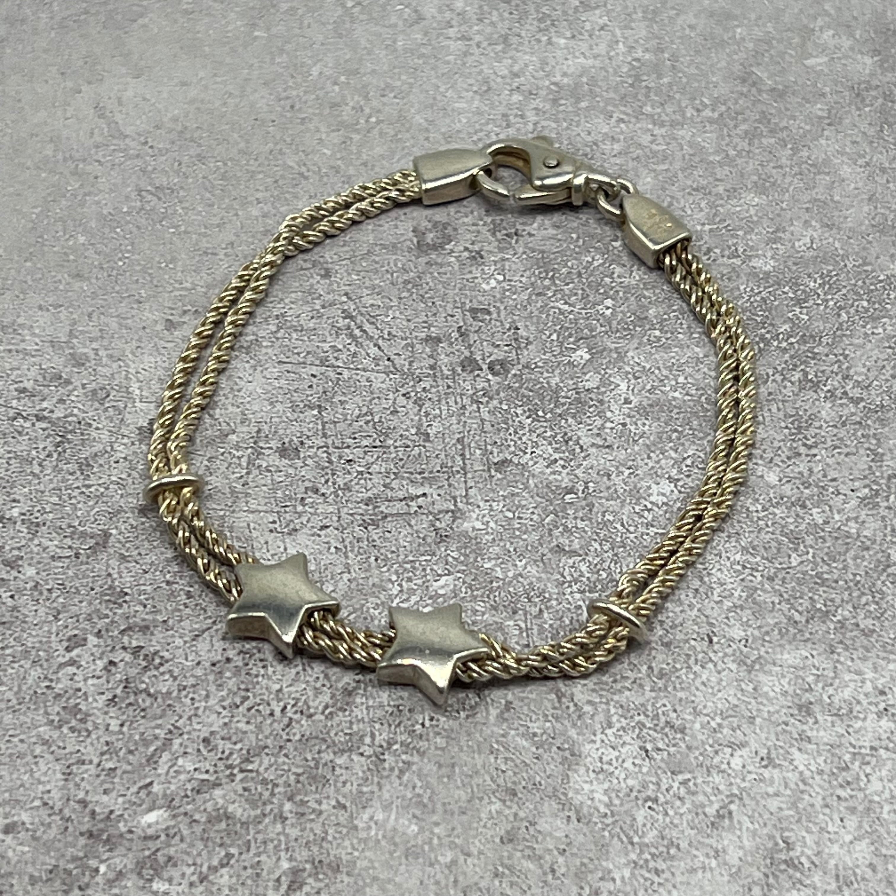 ティファニー TIFFANY ダブルロープ ダブルスター ブレスレット オールド