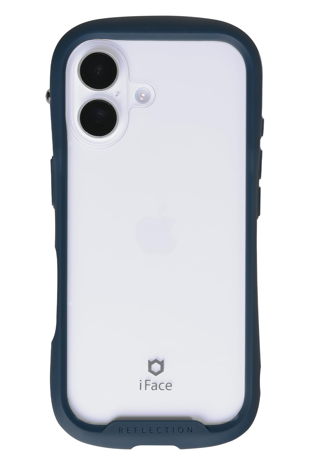【Amazon.co.jp 限定】iFace Reflection iPhone 17 ケース クリア 強化ガラス (ネイビー)【エコPKG】