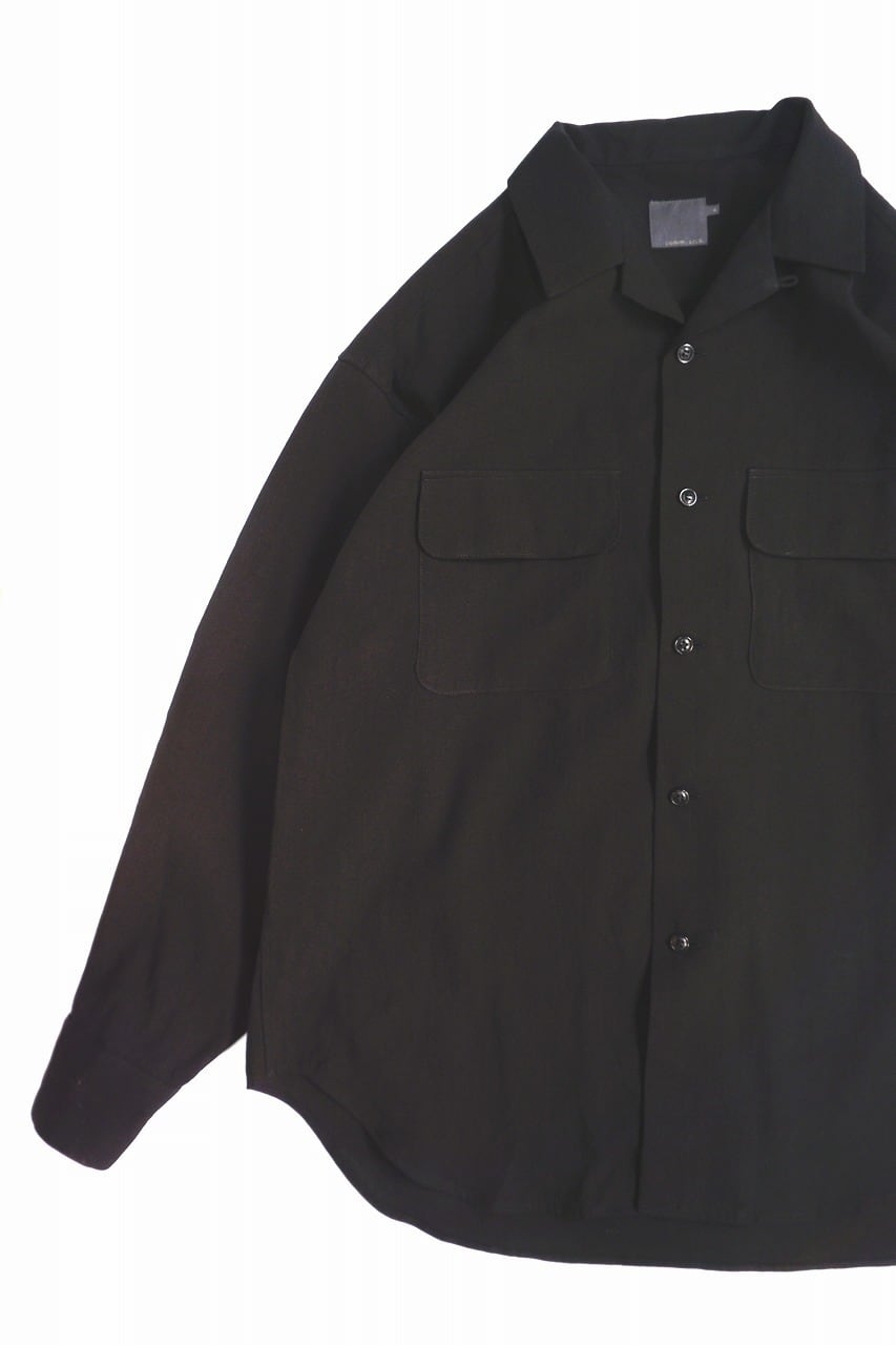 Li. Co. Poplin Open Collar Shirt