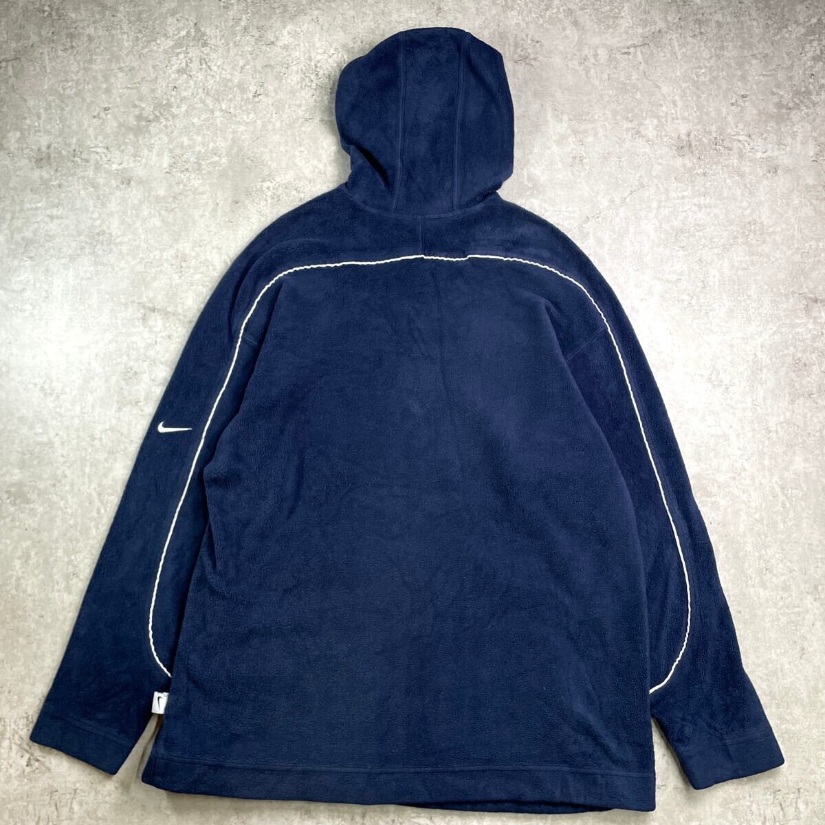 00年代 NIKE ナイキ フリースパーカー センターロゴ刺繍 メンズ2XL
