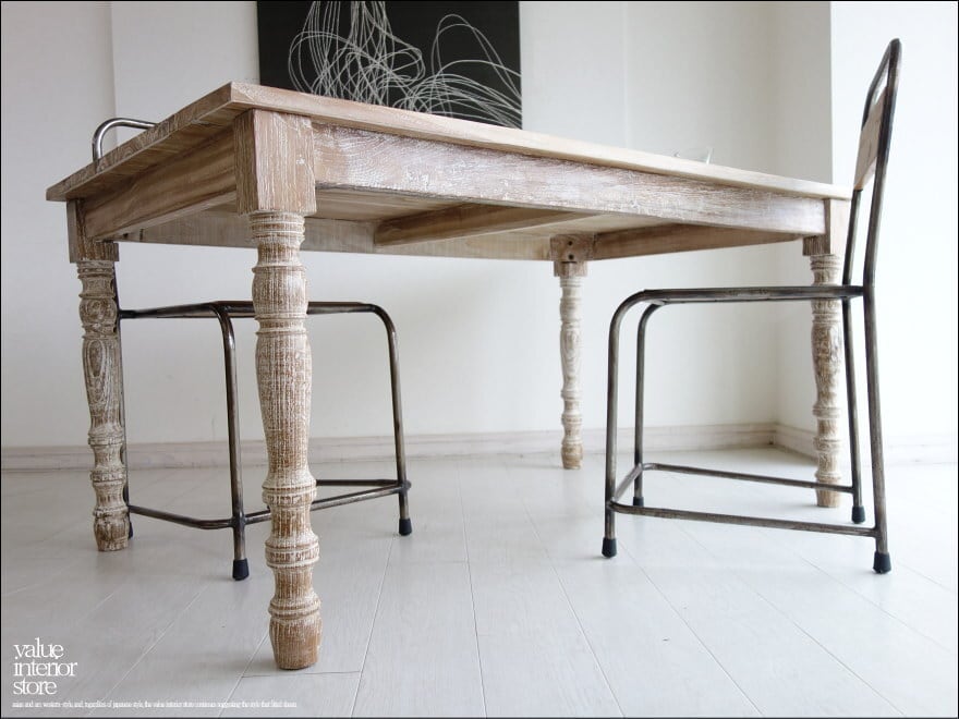 オールドチーク総無垢 ダイニングテーブルLW 食卓テーブル デスク