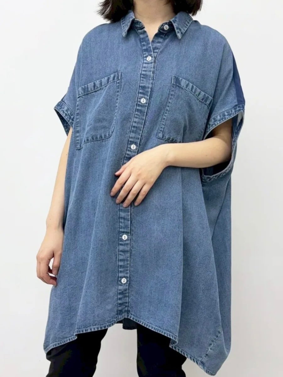 30％OFF SALE!!】CYNICAL(シニカル)テンセルデニム×ジョーゼットロング