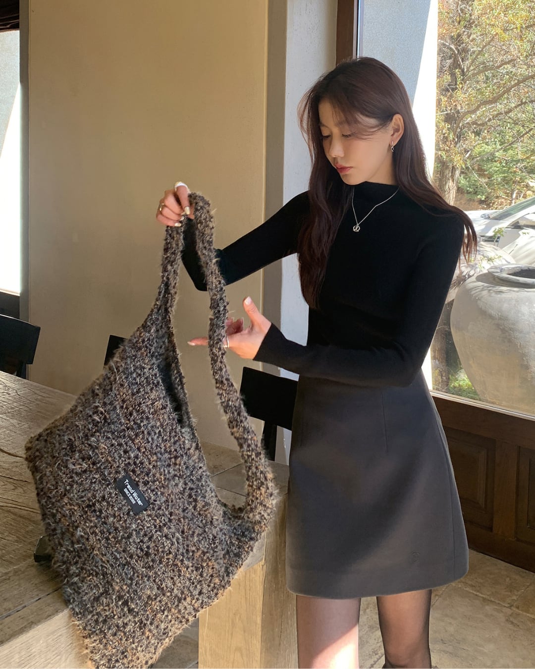 ハイウエストAラインミニスカート A24489