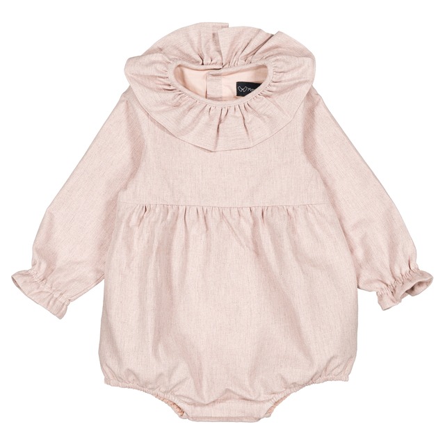 予約【Maison Marelle】Romper DUPLEIX- dusty pink / 11月上旬以降入荷