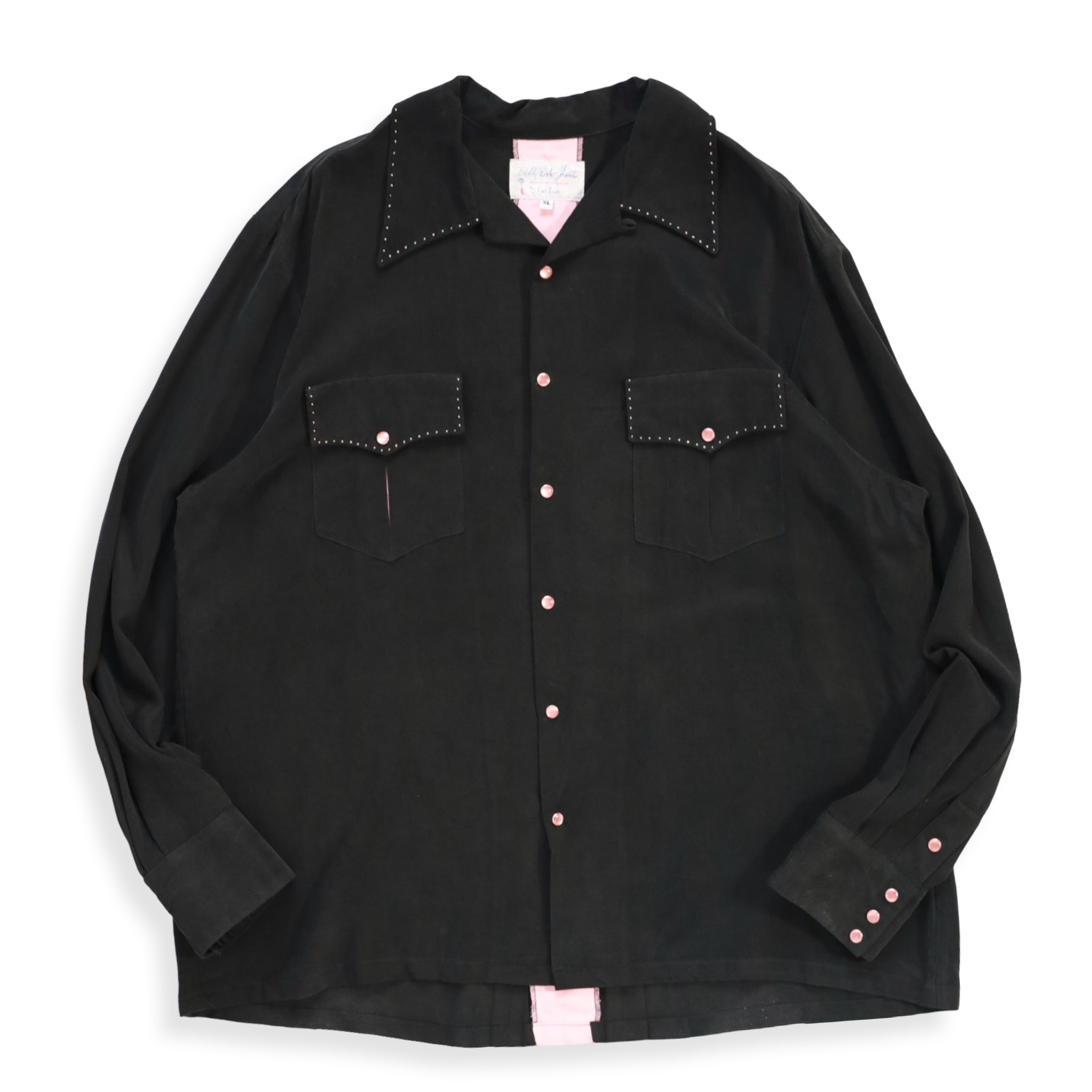 Bill Bob Thornton by Cad Zoots Polo×Rayon Gabardine Loop Collar Western Shirt