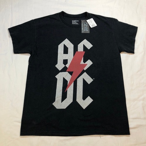 新品 未使用品 Epic Rights ACDC バンド バンドTシャツ カットソー 半袖 カットソー ブラック 黒 プリント バックプリント Lサイズ