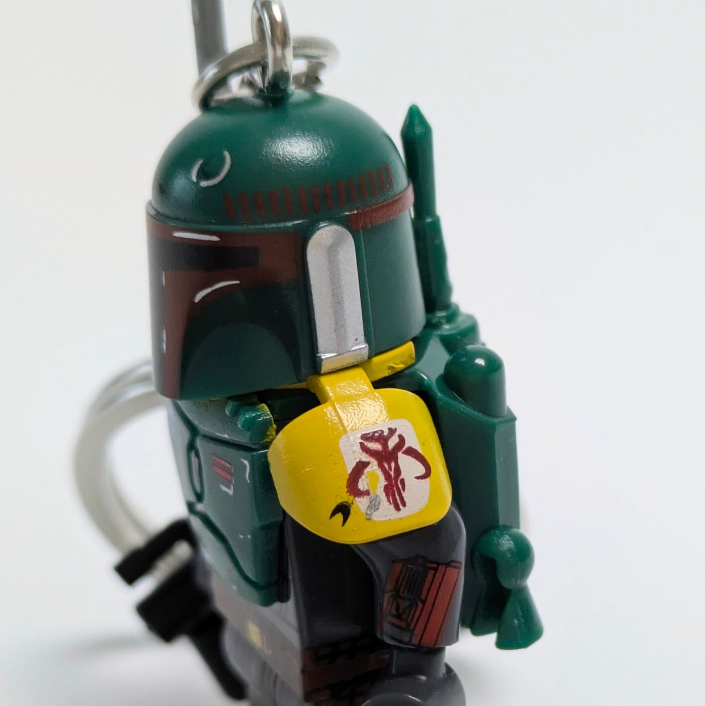 ★ブロックフィギュアキーホルダー★【 STARWARS ( スター・ウォーズ ) / ボバ・フェット/The Book of Boba Fett 】Boba Fett ( ボバ・フェット ) 〚アメリカン雑貨 アメトイ〛