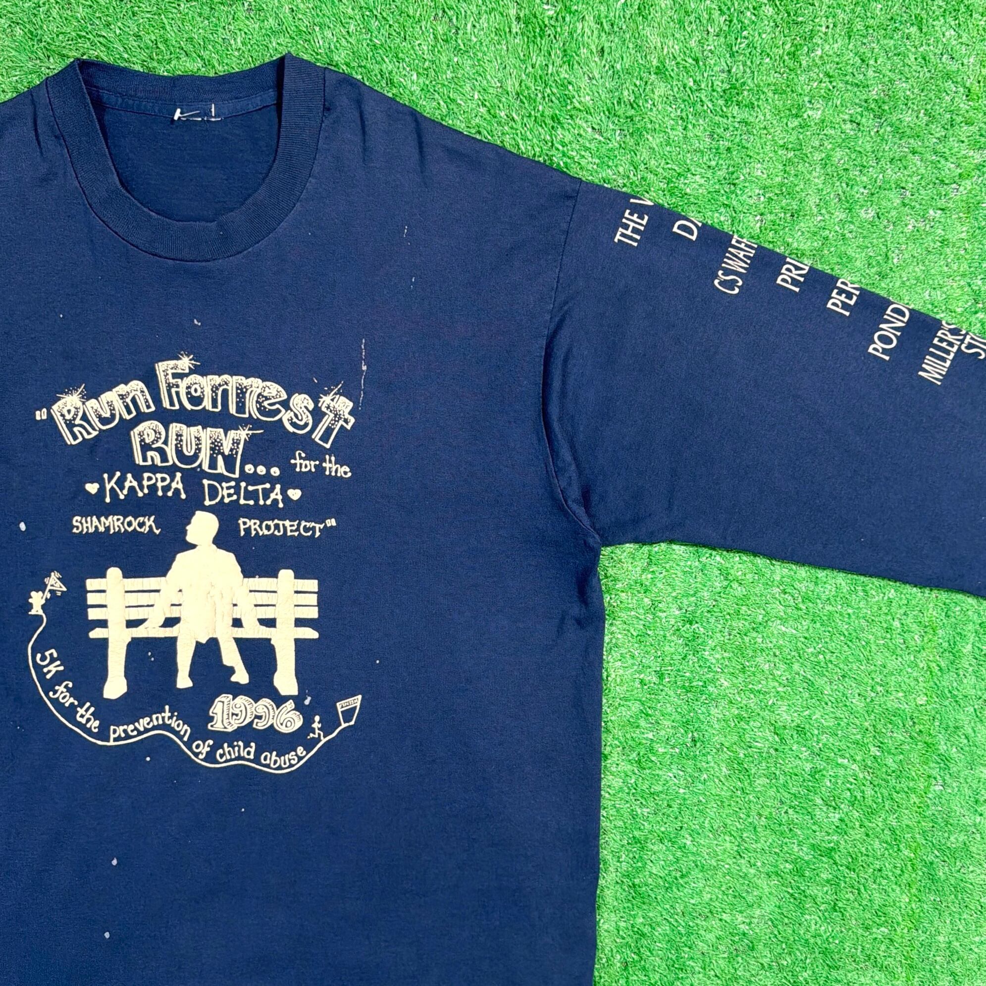 Men's】 90s フォレストガンプ パロディ 長袖Tシャツ / 90年代